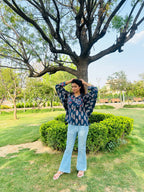Block print shirt