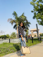 Royal Blue block print shirt